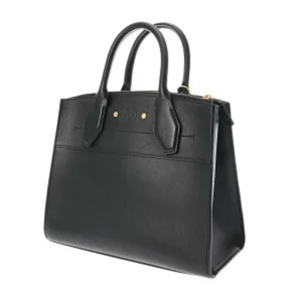 Louis Vuitton Smooth Black Leather Steamer Noir Handbag City